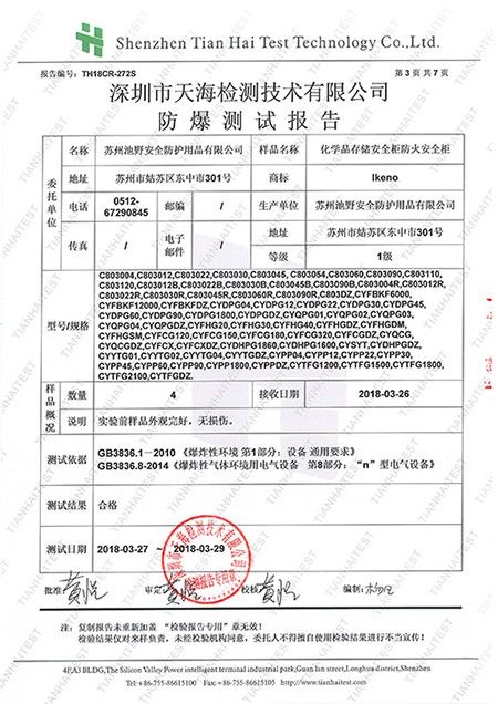 TH18CP-273 蘇州池野安全防護用品有限公司信息（安全柜）耐火測試3